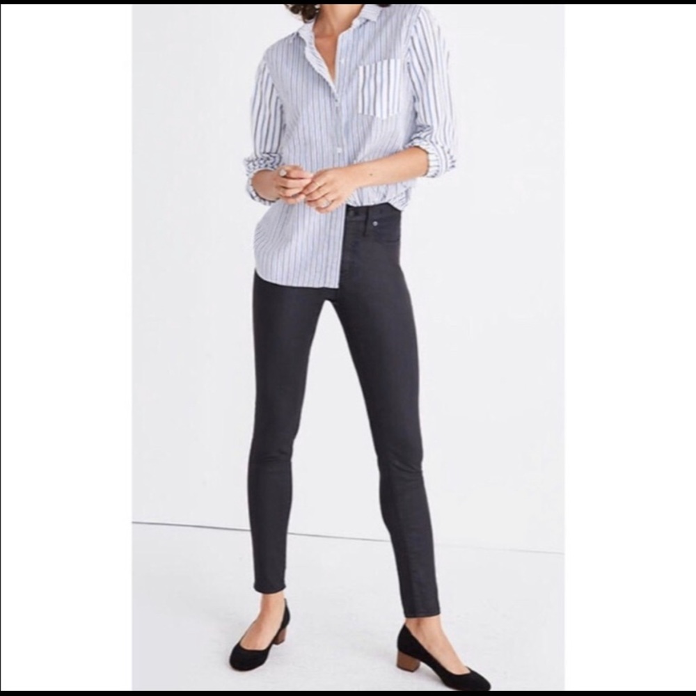 Madewell Black Jeans - Coated